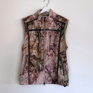 Cabelas Softshell Camo Vest Mens Medium Reg Windshear ZONZ Western Outdoor